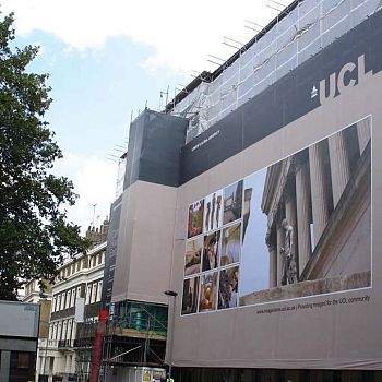 Giant Outdoor Scaffold Banner - UCL