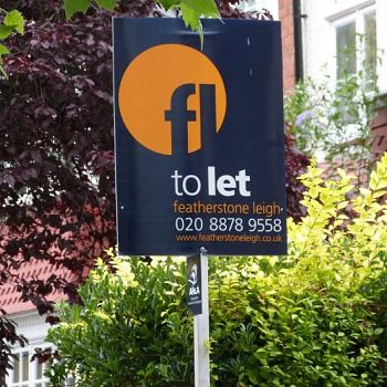 Portrait estate agent board - Featherstone Leigh