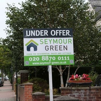 Landscape estate agent board - Seymour Green