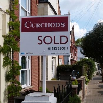 Landscape estate agent board - Curchods