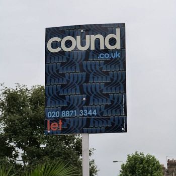 Portrait estate agent board - Cound