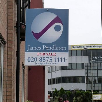 Portrait estate agent board - James Pendleton