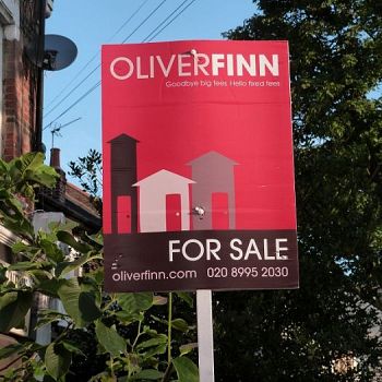 Portrait estate agent board - Oliver Finn