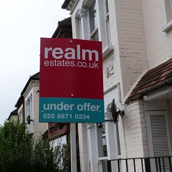 Portrait estate agent board - Realm