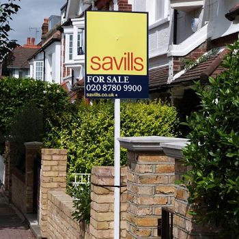 Portrait estate agent board - Savills
