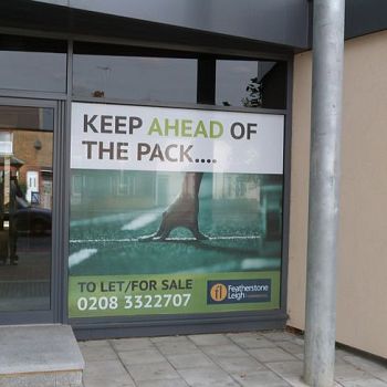 Large format window graphics