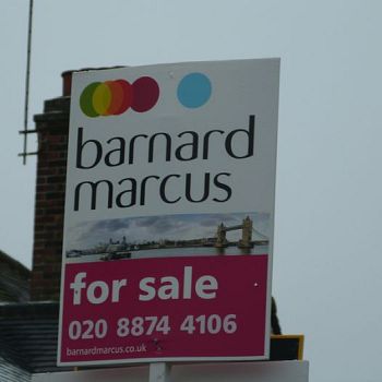 Portrait estate agent board