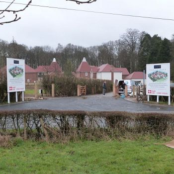 Knight Frank entrance signs size 16ft x 8ft fitted Chelmsford