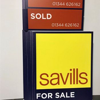 Savillls Sunningdale Office delivered to fitter Sign Of The Times 