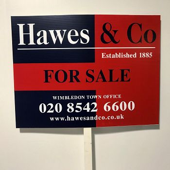 Hawes & Co Estate Agent Board