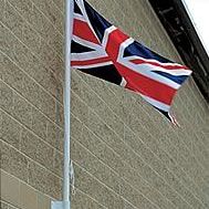 Vertical Wall mounted flag
